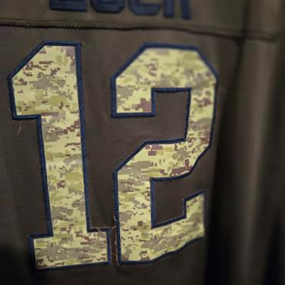 Colts Andrew Luck #12 Army Green Salute to Service Nike Jersey